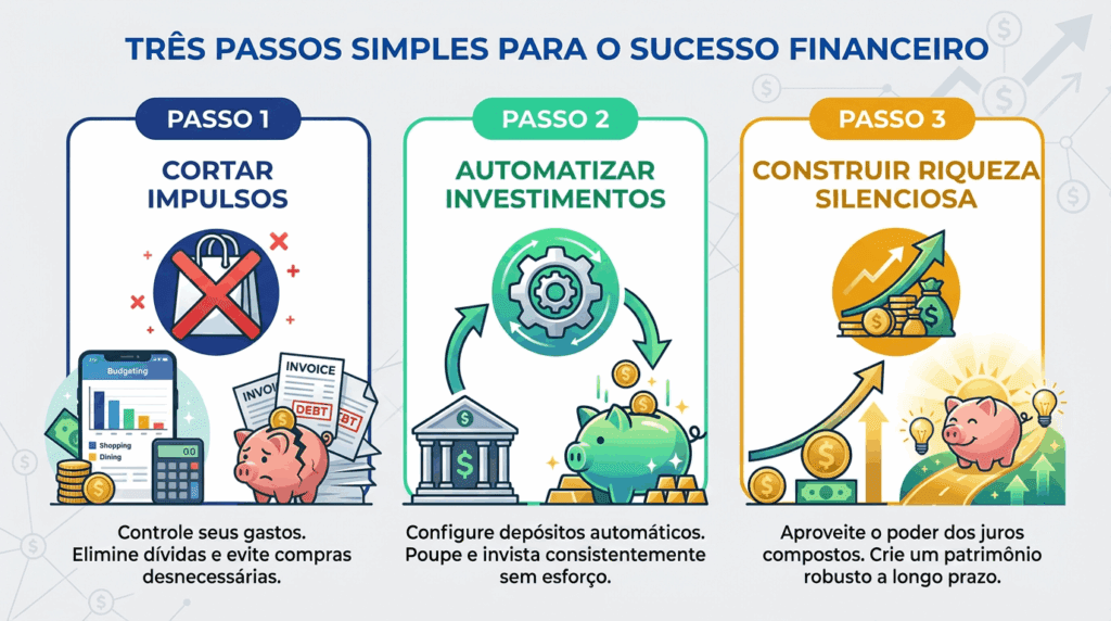 3 passos para a riqueza