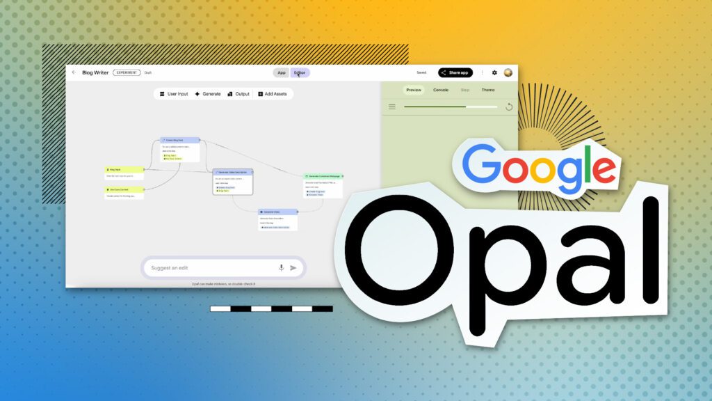 ferramentas de IA do Google grátis Opal