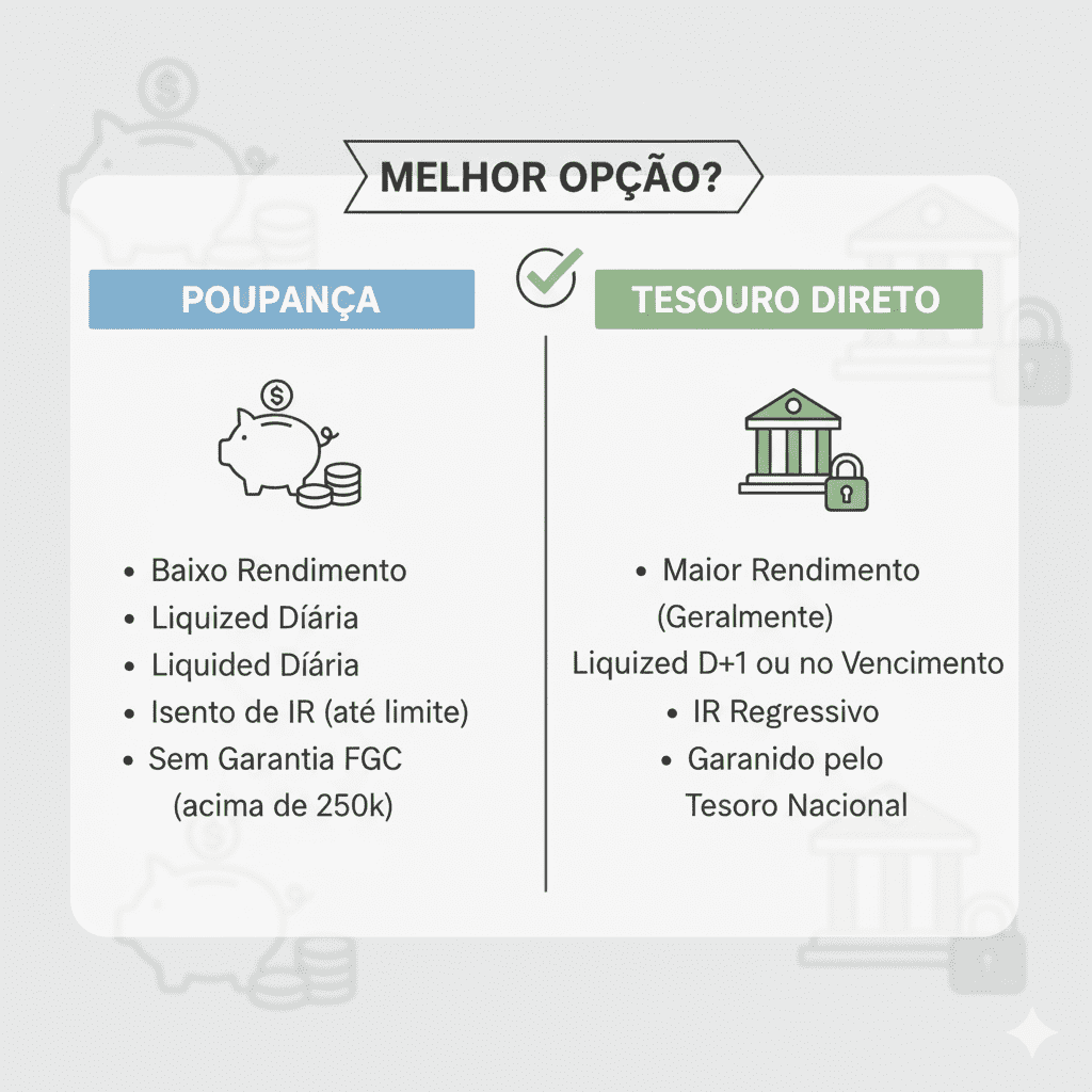 tesouro vs poupança