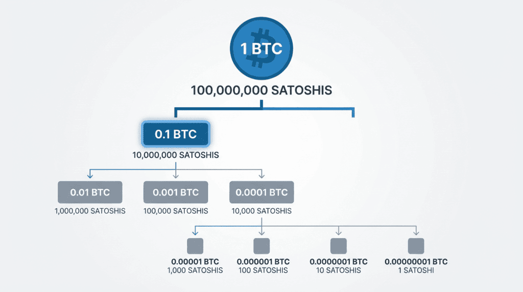 escassez do Bitcoin: divisão