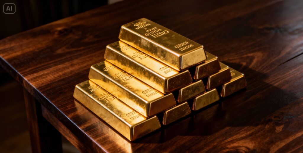 como investir em ouro físico lingotes reais