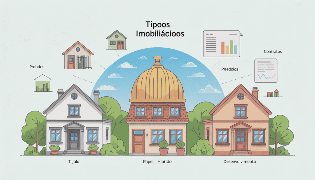 quadro comparativo visual entre tijolo, papel, híbrido, desenvolvimento e FOFs