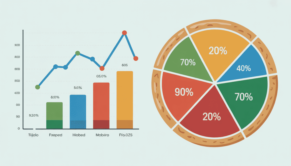 gráfico de pizza mostrando os percentuais da carteira de fundos imobiliários 2026