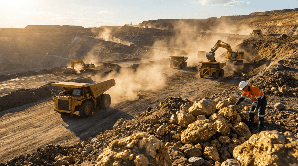 como investir em ouro via mineradoras explicação visual