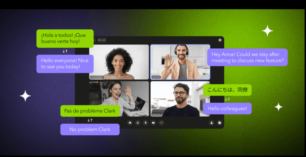 tradução de áudio em tempo real: multiidiomas ao mesmo tempo