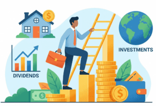 Construir riqueza: escada financeira